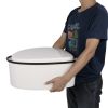 Portable Toilet with Non-slip Mat White