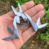 Mini Multi-functional Folding Pliers; Outdoor Stainless Steel Tool