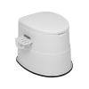 Portable Toilet with Non-slip Mat White