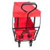 Garden Shopping Beach Cart folding wagon (red)