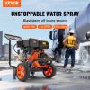 VEVOR Gas Pressure Washer, 4400 PSI 4.0 GPM, Gas Powered Pressure Washer with Copper Pump, Spray Gun and Extension Wand, 5 Quick Connect Nozzles, for