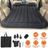 Inflatable SUV Air Mattress Thickened Camping Bed Cushion with Pillow Air Pump Storage Bag PVC Flocked Car Bed for Home Car Travel Camping