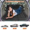 Inflatable SUV Air Mattress Thickened Camping Bed Cushion with Pillow Air Pump Storage Bag PVC Flocked Car Bed for Home Car Travel Camping