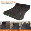 Inflatable SUV Air Mattress Thickened Camping Bed Cushion with Pillow Air Pump Storage Bag PVC Flocked Car Bed for Home Car Travel Camping